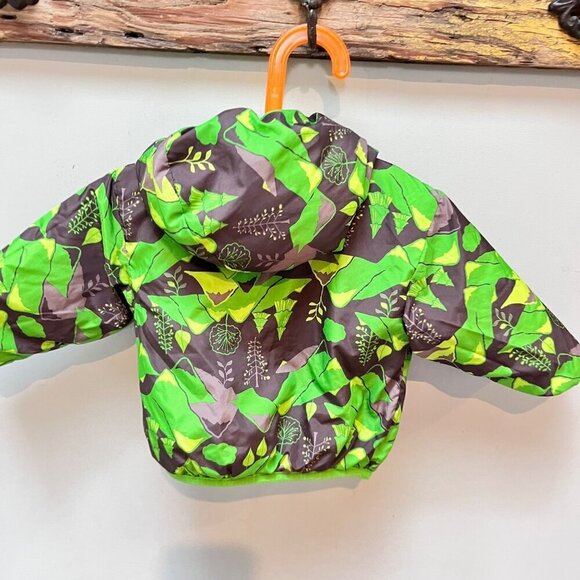 The‎ North Face Infant Reversible Insulated Jacket 3-6M Green & Camouflage - Picture 3 of 7